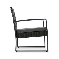 Stolik ze szklanym blatem i 2 fotele ogrodowe Tadar Madera