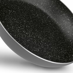 Zestaw 3 patelni Tadar Amarantina Grey Marble 20 cm 24 cm 28 cm i miarki kuchenne