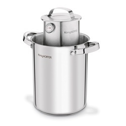 Zestaw wędliniarski Konighoffer szynkowar z termometrem 1,5 kg garnek 4 l sitko i woreczki