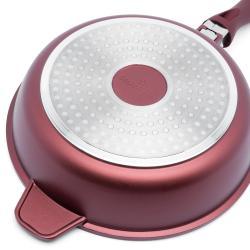 Zestaw trzech garnków i patelni ceramicznych z aromatyzerem Starke Pro Cobre 8 elementów