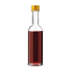 Butelka szklana Tadar Anis 50 ml złota zakrętka