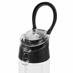 Butelka z wkładem na owoce i lód plastikowa Tadar 700 ml czarna