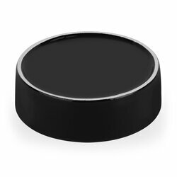 Cukiernica porcelanowa z pokrywką i łyżeczką Konighoffer 14,5 x 5 cm czarna