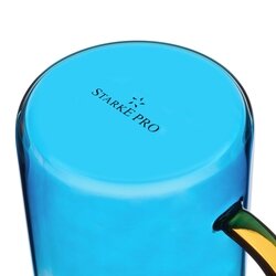 Dzbanek szklany Starke Pro Arube 1,5 l i 2 szklanki 300 ml niebieskie