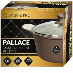 Garnek aluminiowy z pokrywką Starke Pro Pallace 28 cm