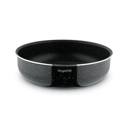 Komplet patelni głębokich z odpinaną rączką Konighoffer Spinel Black 20 / 24 / 28 cm indukcja