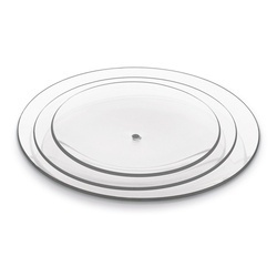 Patera szklana Tadar Carmen 20/25/29 cm okrągła trzypoziomowa