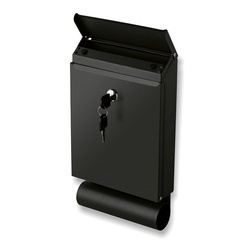 Skrzynka na listy z tubą Tadar 32,5 x 18,5 x 5,5 cm ciemnoszara