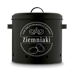 Zestaw 3 metalowych pojemników kuchennych Tadar Ziemniaki Cebula Czosnek