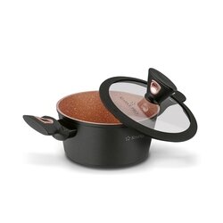 Zestaw garnków na indukcję z powłoką marmurową Starke Pro Dark Copper 10 elementów