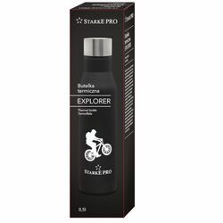 Butelka termiczna Starke Pro Explorer 500 ml czarna ze stali nierdzewnej