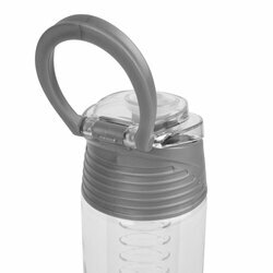 Butelka z wkładem na owoce i lód plastikowa Tadar 700 ml szara