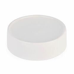 Cukiernica porcelanowa z bambusową pokrywką i łyżeczką Konighoffer 14,5 x 5 cm biała