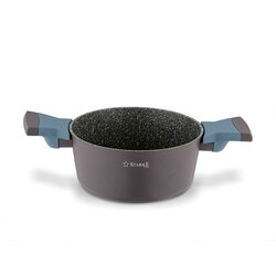 Garnek na indukcję marmurowy z pokrywką Starke Pro Luxury Grey 1,7 l