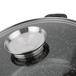 Garnek na indukcję z pokrywką Konighoffer Pollo Black 2,3 l