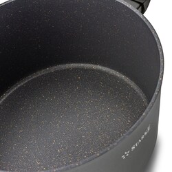 Garnek na indukcję z powłoką marmurową Starke Pro Dark Gold 6 l