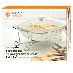 Naczynie ceramiczne na podgrzewaczu Tadar Emilly 2,2 l kwadratowe