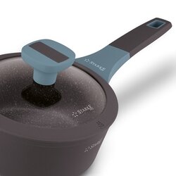 Rondel na indukcję marmurowy z pokrywką Starke Pro Luxury Grey 1,2 l