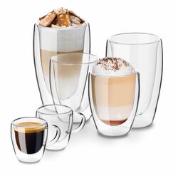 Szklanki termiczne do kawy Tadar Sublime Barista 80 ml 200 ml 350 ml 6 szt.