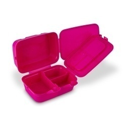Lunch box z przegródkami widelcem i nożem dla dzieci Tuffex 12,5 x 17 x 9 cm mix kolorów