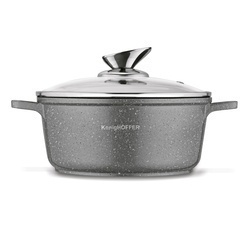 Zestaw garnków Konighoffer Pollo Grey 8 elementów 2 nakładki i 2 podkładki