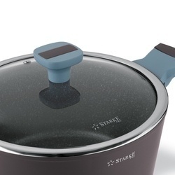 Zestaw garnków na indukcję marmurowych Starke Pro Luxury Grey II 8 elementów