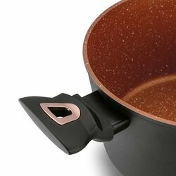 Zestaw garnków na indukcję z powłoką marmurową Starke Pro Dark Copper 10 elementów