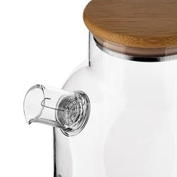 Dzbanek szklany ze spiralą i podgrzewaczem ceramicznym Tadar Nexo 1,3 l
