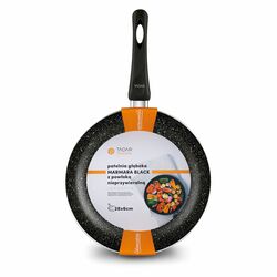 Patelnia marmurkowa non-stick Tadar Marmara Black 28 cm indukcja