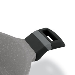 Patelnia na indukcję marmurowa z pokrywką krótkie uchwyty Starke Pro Musse Grey 28 cm