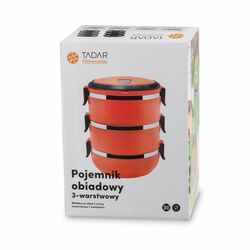 Pojemnik obiadowy 3-warstwowy Tadar 1,2 l czarny