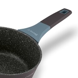 Rondel na indukcję marmurowy z pokrywką Starke Pro Luxury Grey 1,2 l