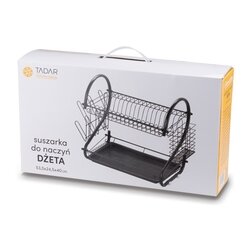 Suszarka do naczyń Tadar Dżeta 2-poziomy 53,5 x 24,5 cm x 40 cm czarna