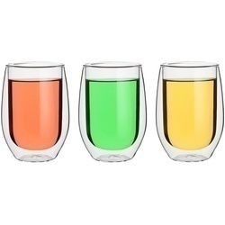 Szklanki termiczne do kawy Tadar Sublime 300 ml 6 szt. i 6 złotych łyżeczek koktajlowych