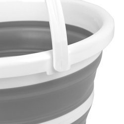Wiadro składane z rączką Tadar Silico 10 l szare