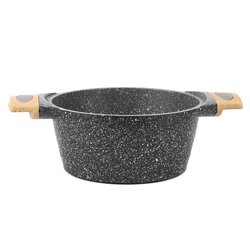 Zestaw garnków i patelni granitowych Starke Pro Ashen Granite 9 elementów i 5 miarek