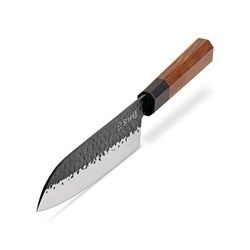Zestaw garnków na indukcję Starke Pro Texture Copper 10 elementów i 3 noże Toshiro